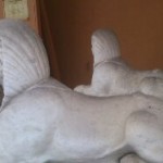 Sphinx du monument offert par la communauté juive de Nice au Duc de Savoie en signe de reconnaissance *